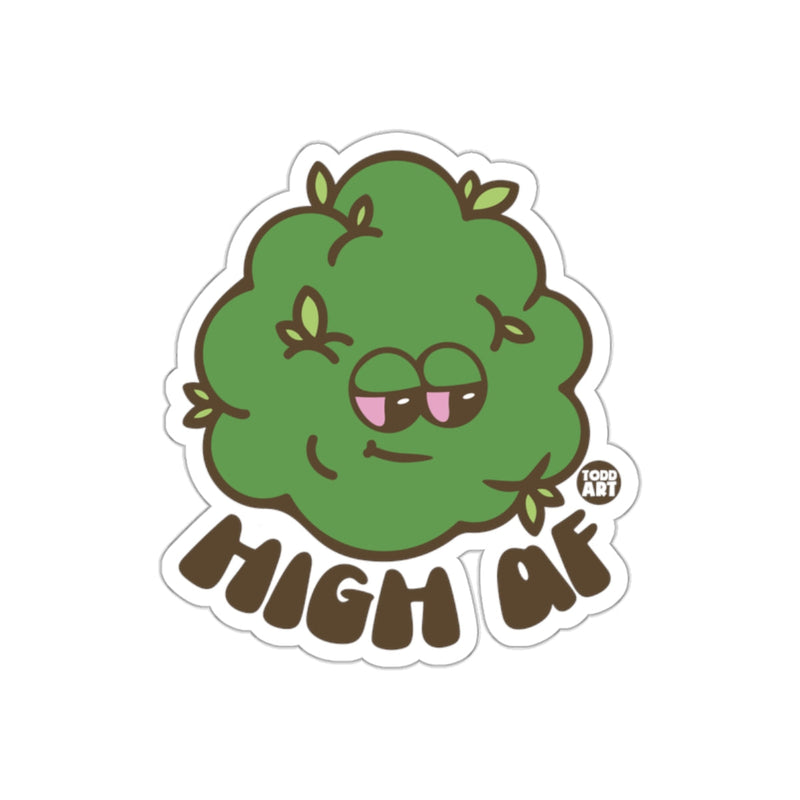Load image into Gallery viewer, High AF Green Leaf Sticker Funny Todd Art Design
