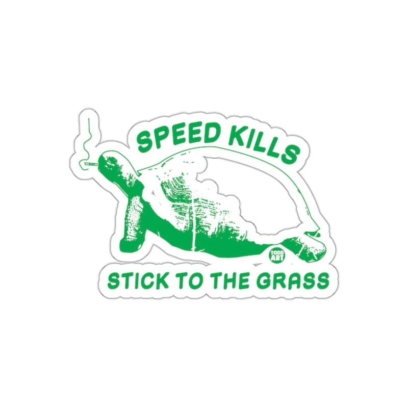 Load image into Gallery viewer, Speed Kills Stick to the Grass Sticker Decal
