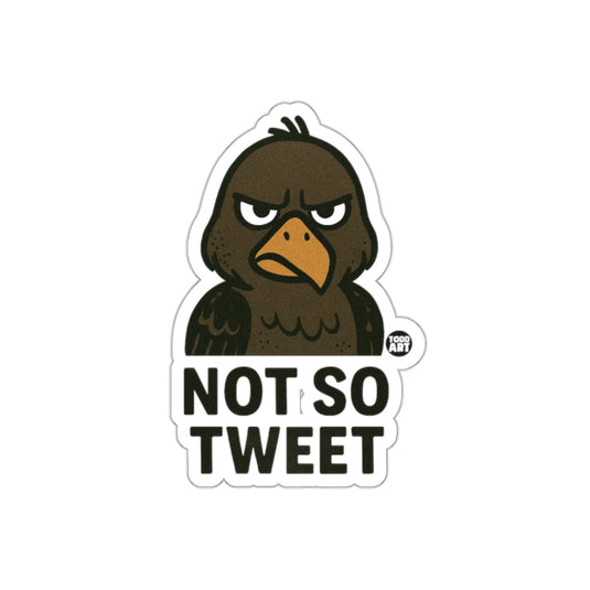 Not So Tweet Angry Bird Illustration Funny sticker