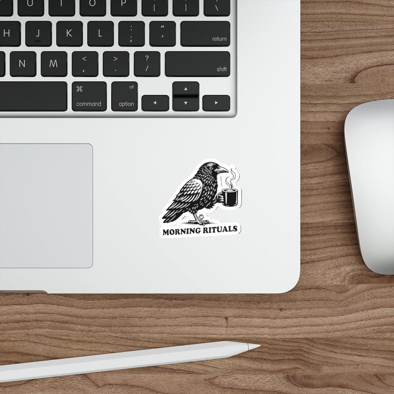 Load image into Gallery viewer, Crow Coffee Morning Rituals Sticker 
