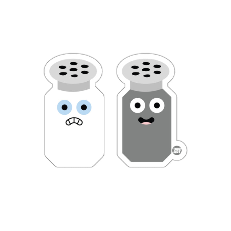 Load image into Gallery viewer, Cute Salt and Pepper Shaker Sticker with Funny Faces
