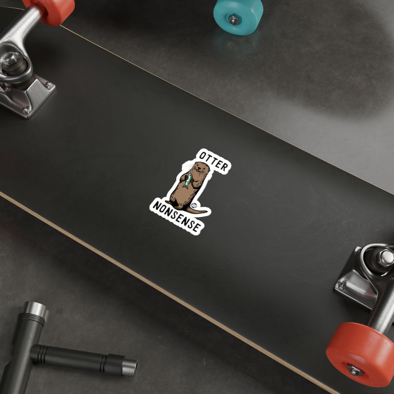 Load image into Gallery viewer, Cartoon Otter Nonsense Skateboard Deck for Fun Rides
