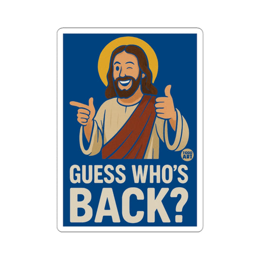 Winking Jesus Pointing Guess Who's Back Todd Art product