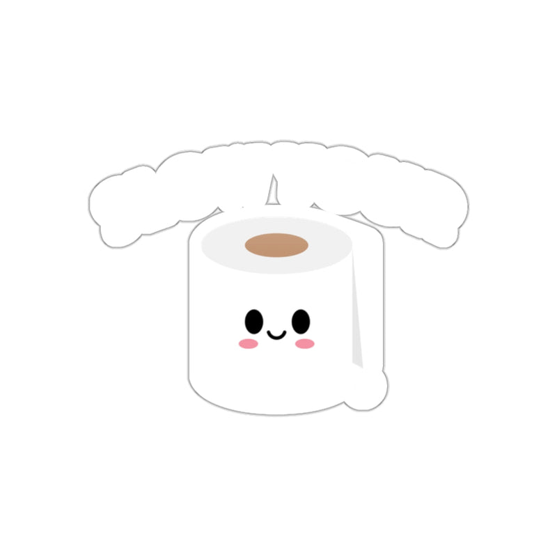 Load image into Gallery viewer, Slow Your Roll Cute Toilet Paper Character Design sticker
