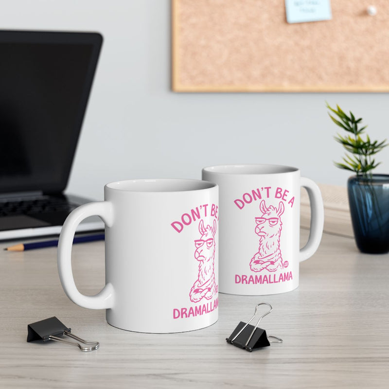 Load image into Gallery viewer, Don't Be a Drammallama Humorous Coffee Mug
