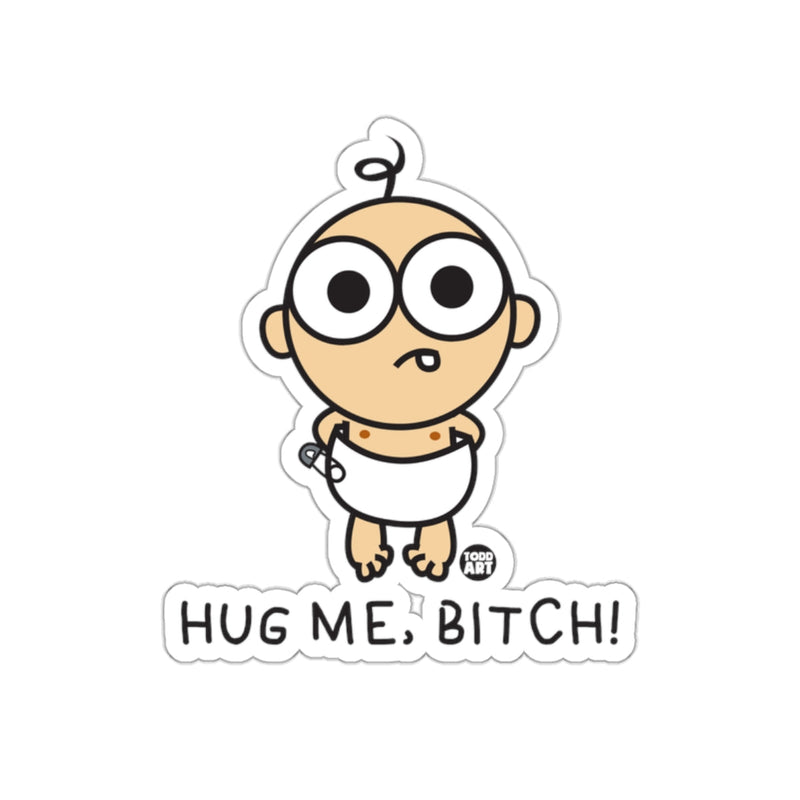 Load image into Gallery viewer, Cute Baby Cartoon Character Sticker Hug Me Message
