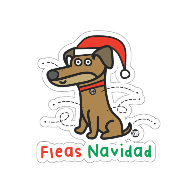 Load image into Gallery viewer, Fleas Navidad Cute Christmas Dog Sticker
