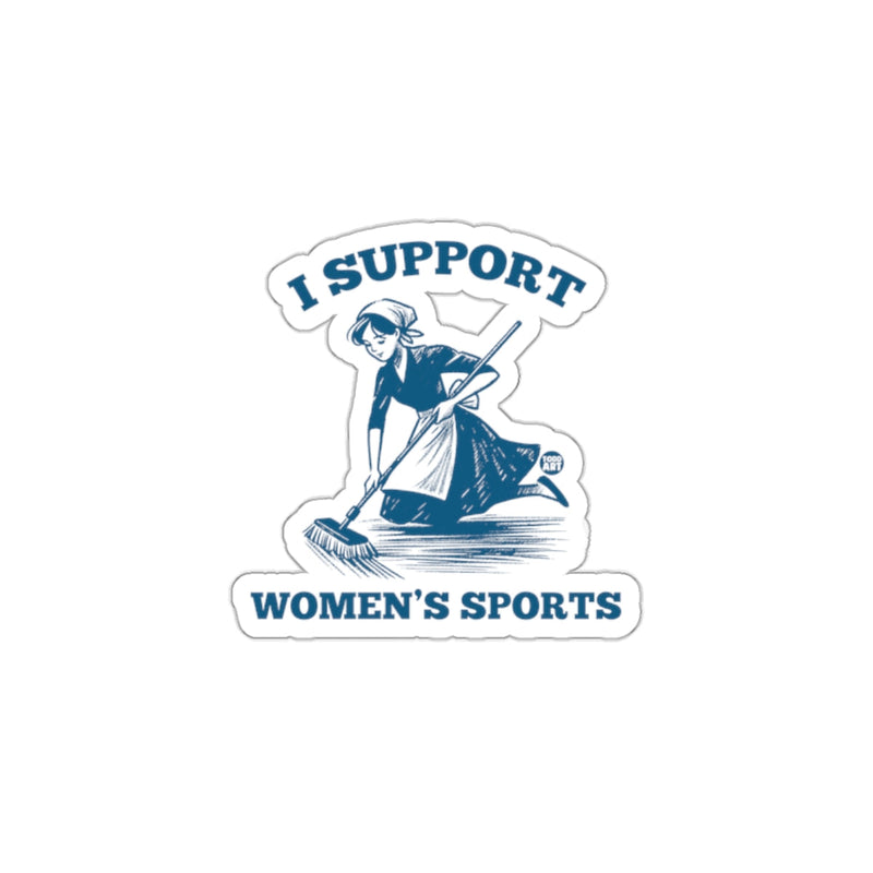 Load image into Gallery viewer, I Support Women's Sports Statement Sticker
