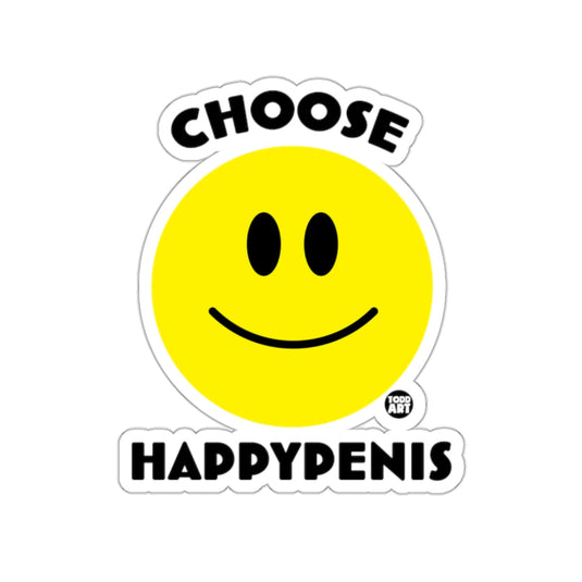 Choose Happypenis Smiley Face Sticker for Fun Enthusiasts