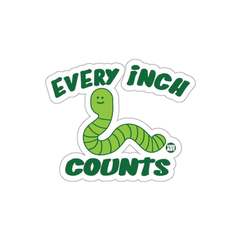 Load image into Gallery viewer, Every Inch Counts Graphic Sticker Product
