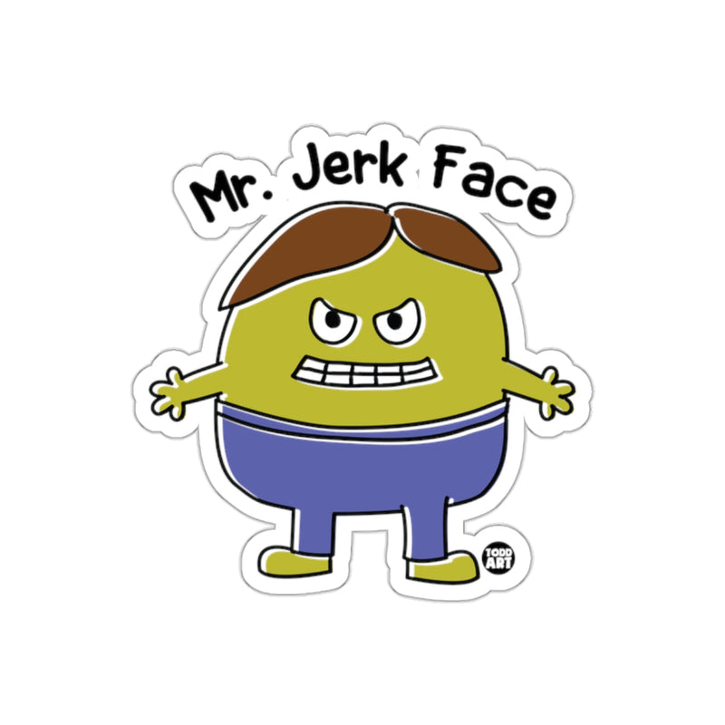 Load image into Gallery viewer, Mr. Jerk Face Cartoon Character Art Sticker
