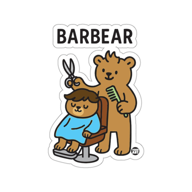 Load image into Gallery viewer, BarBear Cute Haircut Bear Sticker for Kids and Adults
