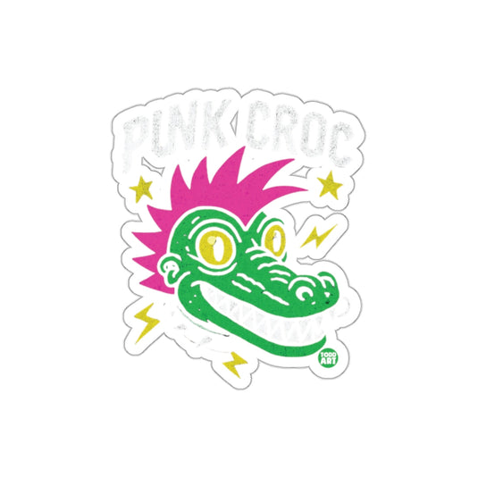 Punk Croc Funny Alligator Reptile Illustration sticker