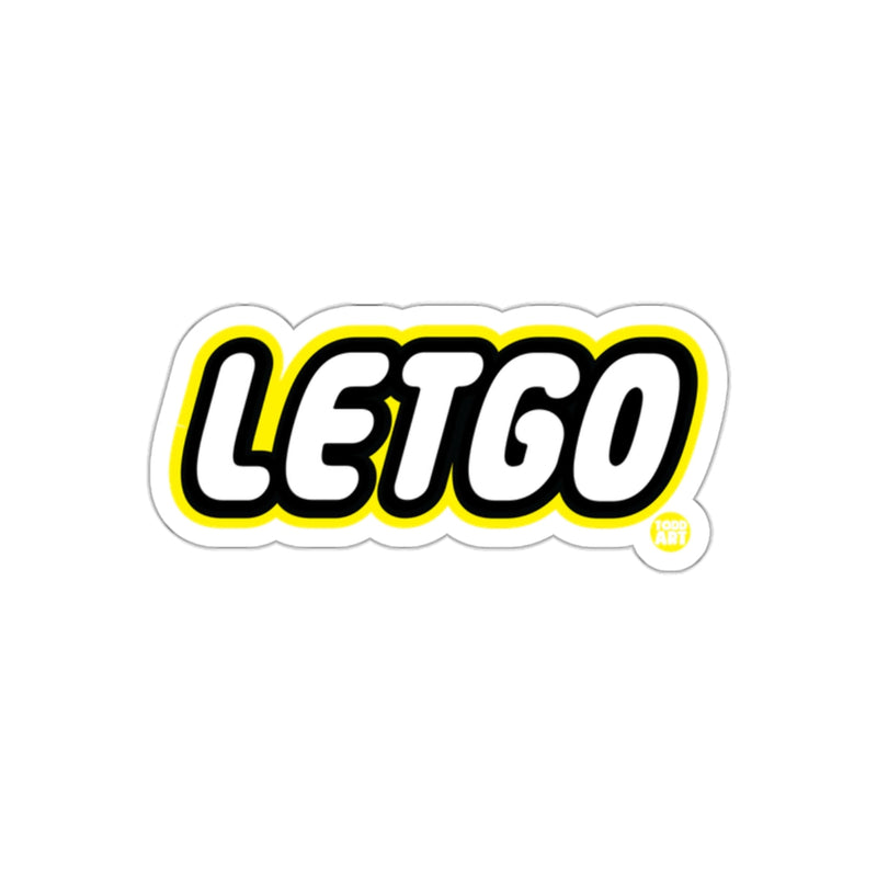 Load image into Gallery viewer, Bold LETGO Motivational Sticker for Inspiration
