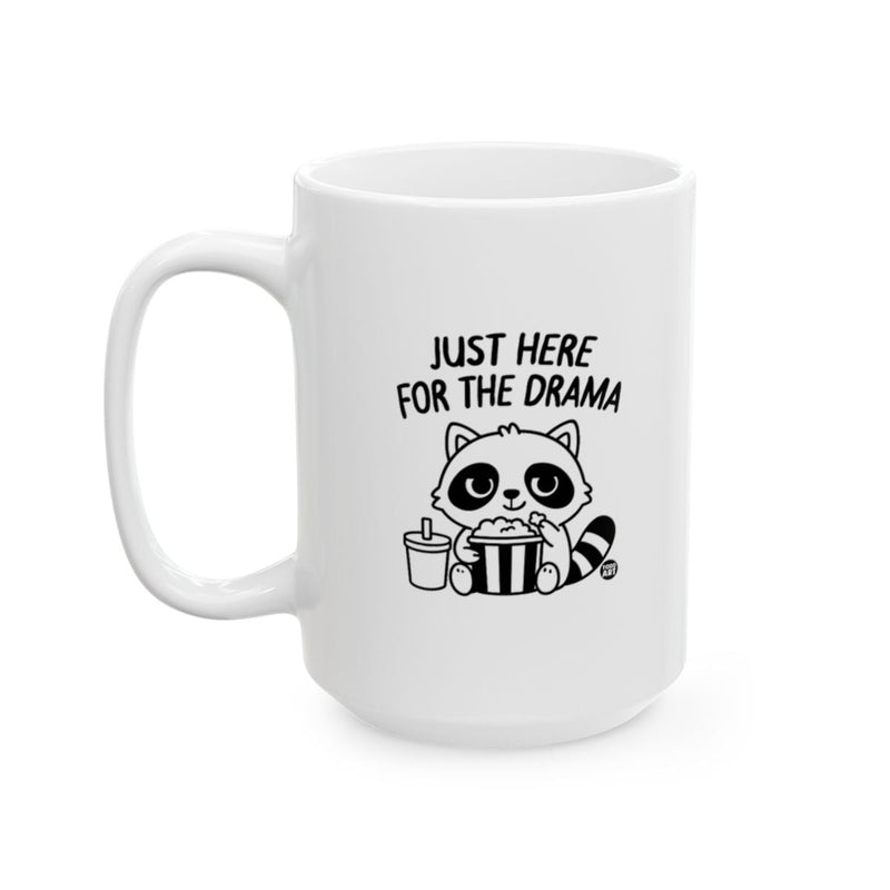 Load image into Gallery viewer, Just Here For The Drama Raccoon Mug
