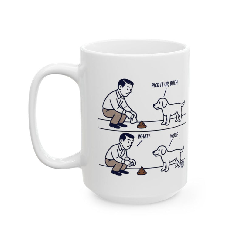 Load image into Gallery viewer, Funny Dog Owner Cartoon Mug with Humorous Dialogue
