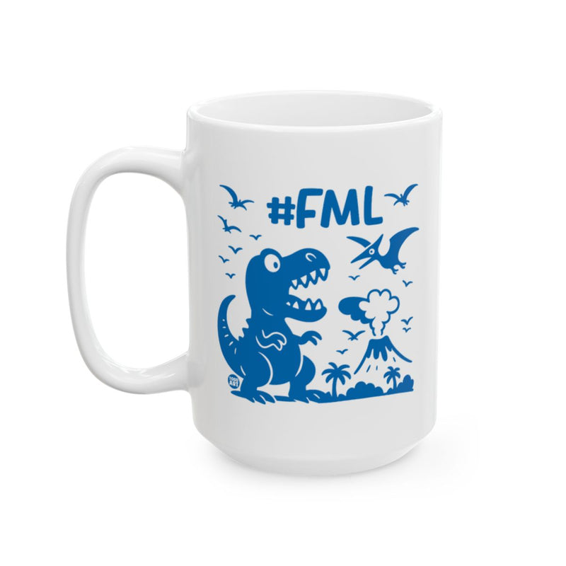 Load image into Gallery viewer, Funny Dinosaur and Volcano Design Mug
