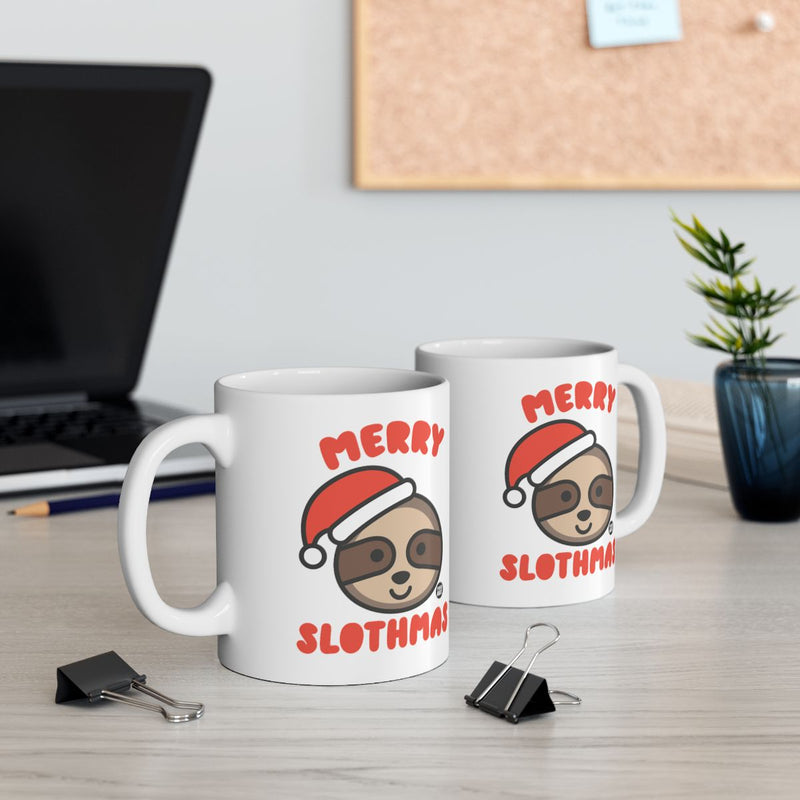 Load image into Gallery viewer, Merry Slothmas Cute Holiday Coffee Mug for Christmas
