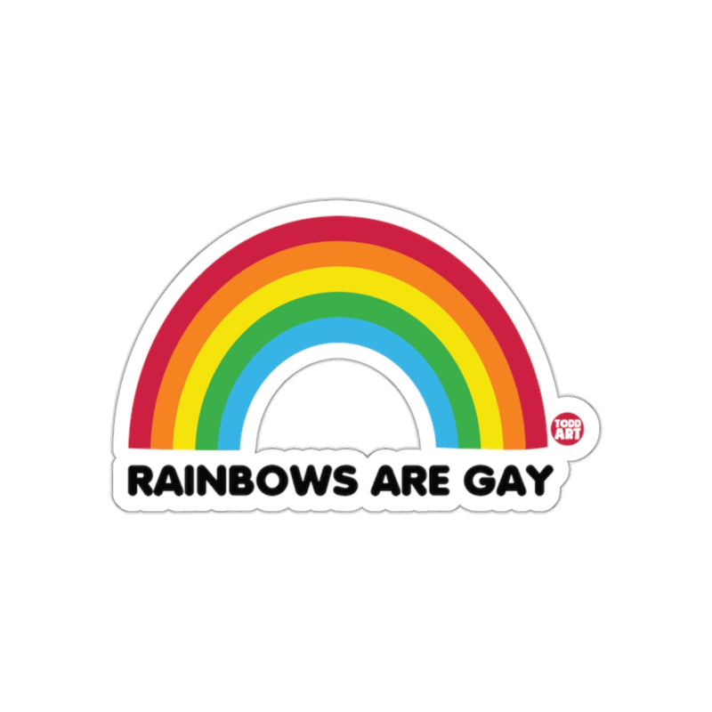 Load image into Gallery viewer, Rainbows Are Gay Sticker LGBTQ Pride Vinyl Decal
