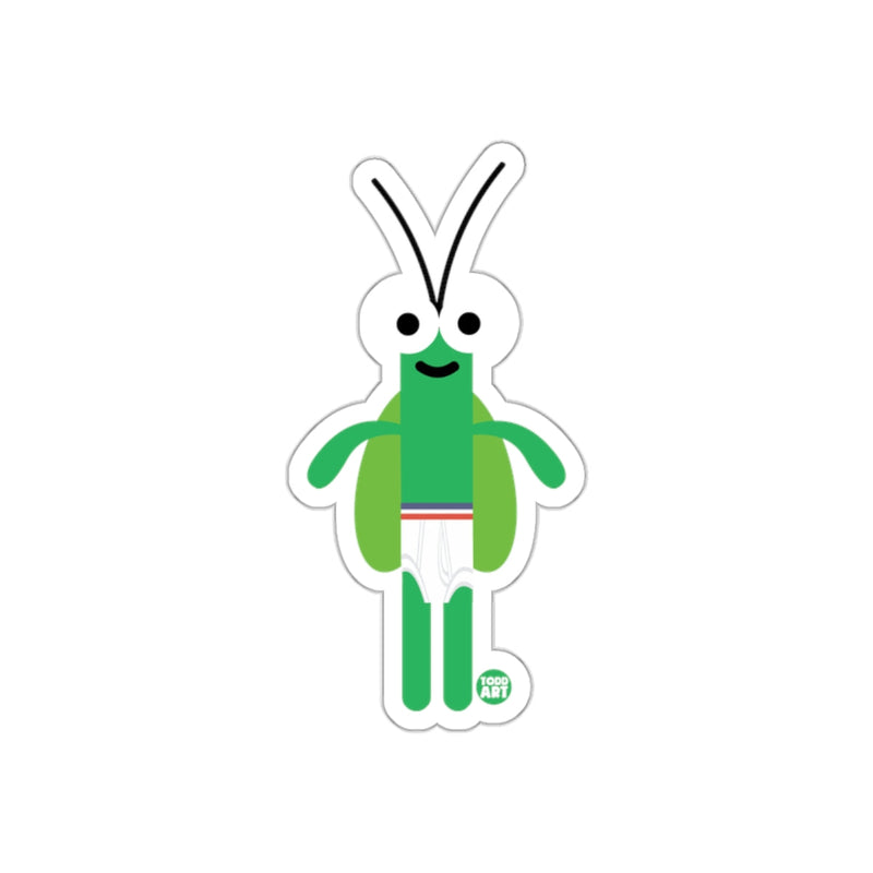 Load image into Gallery viewer, Cute Green Character Sticker in Underwear Sticker
