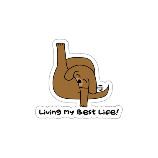 Living My Best Life sticker for everyday fun