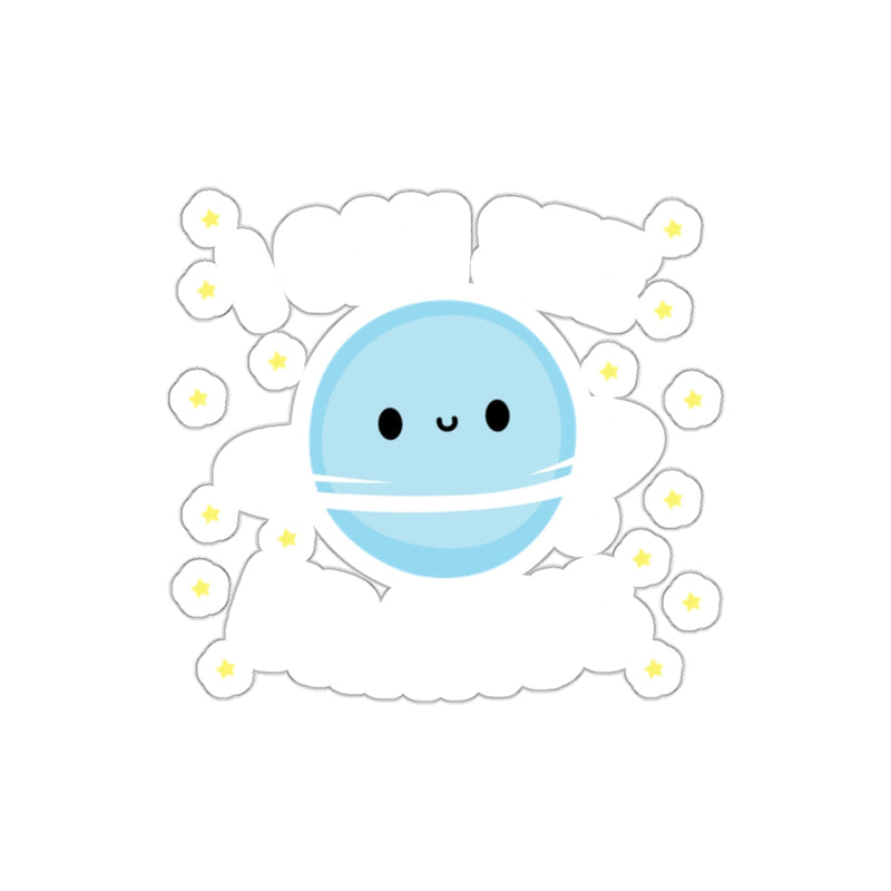 Load image into Gallery viewer, Cute Kawaii Planet Surrounded by Stars Sticker
