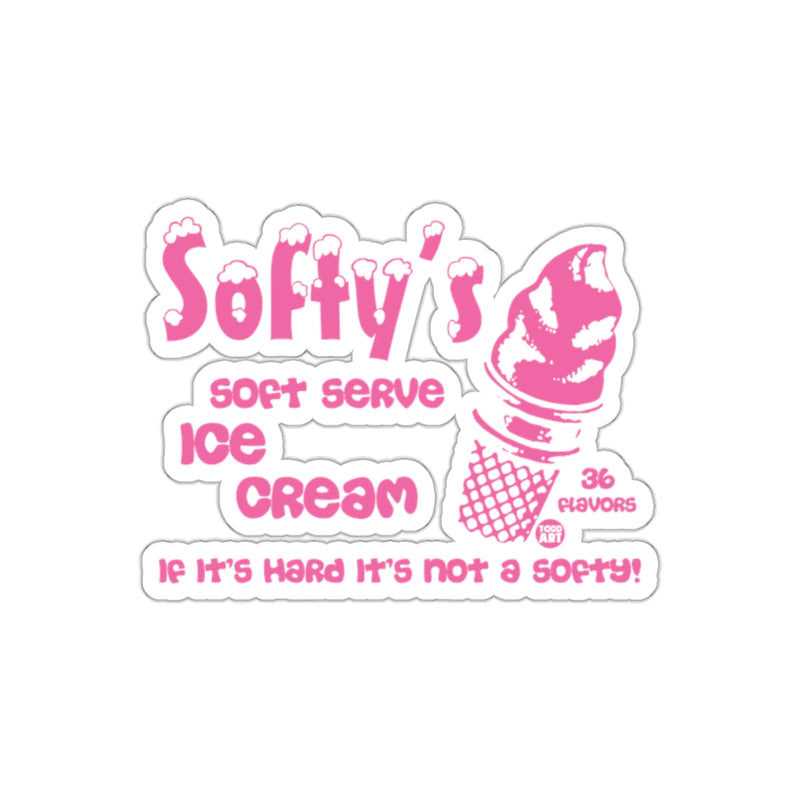 Load image into Gallery viewer, Softys Ice Cream Soft Serve Flavors Art Design sticker

