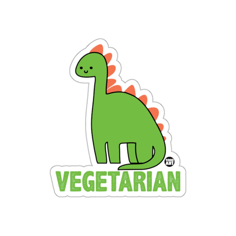 Load image into Gallery viewer, Cute Dinosaur Vegetarian Graphic Sticker Product
