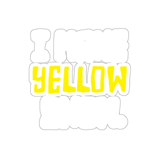 I Make Yellow Snow Design Humorous Sticker