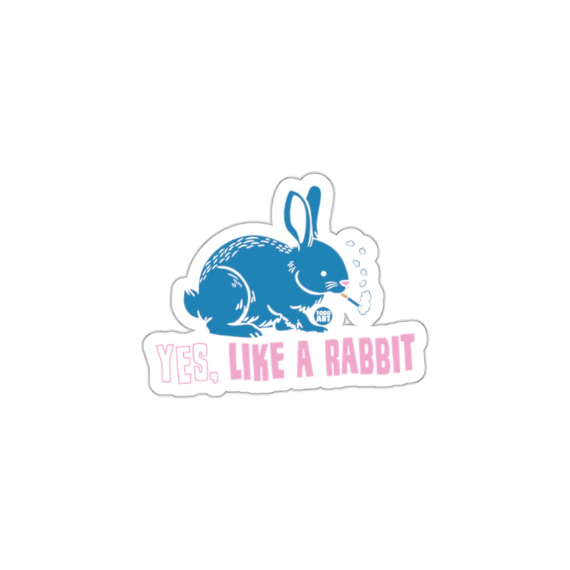 Load image into Gallery viewer, Yes Like A Rabbit Sticker for Cute Animal Lovers
