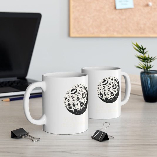 Unique Moon Design Coffee Mug for Space Lovers