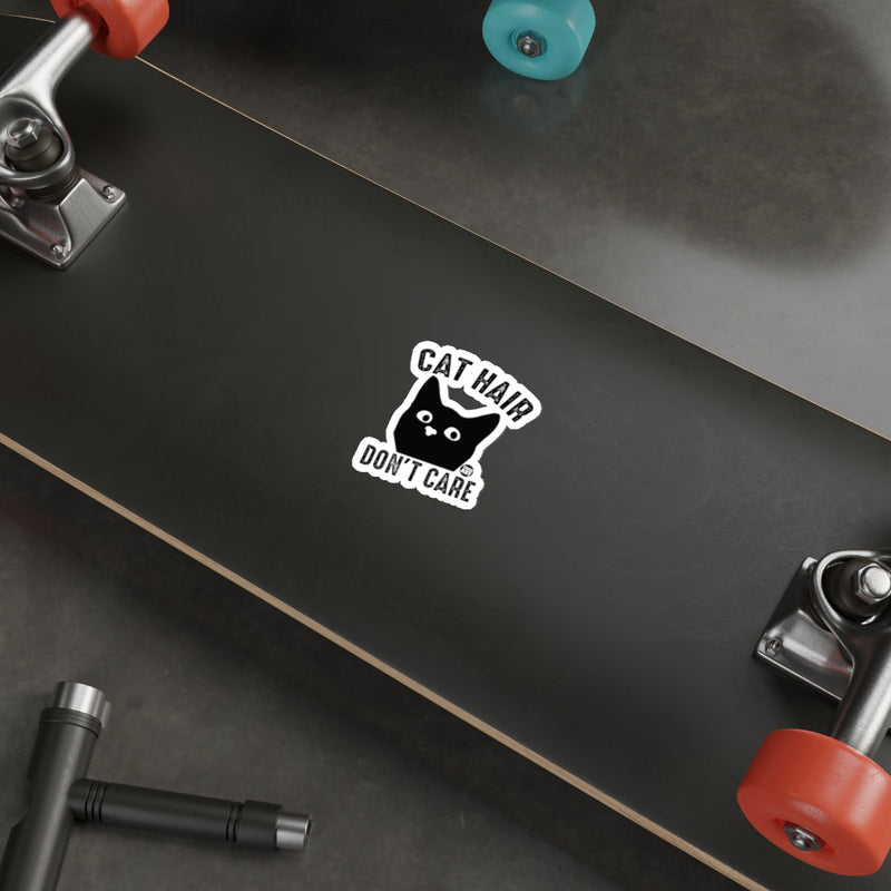Load image into Gallery viewer, Cat Hair Don't Care Cute Black Cat Artwork sticker
