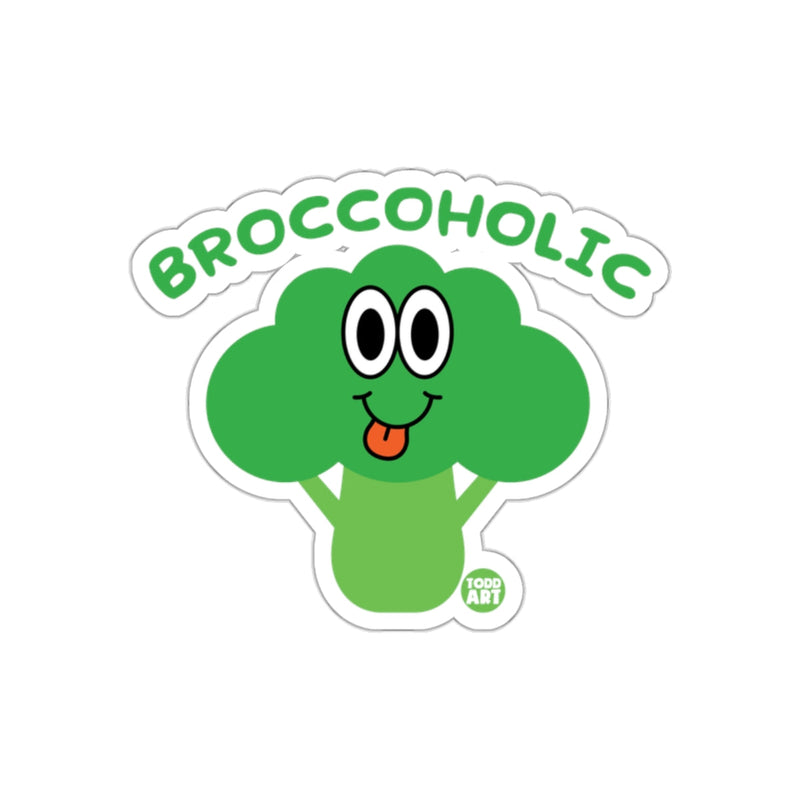 Load image into Gallery viewer, Cute Broccoholic Cartoon Sticker for Vegetable Fans
