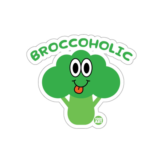 Cute Broccoholic Cartoon Sticker for Vegetable Fans