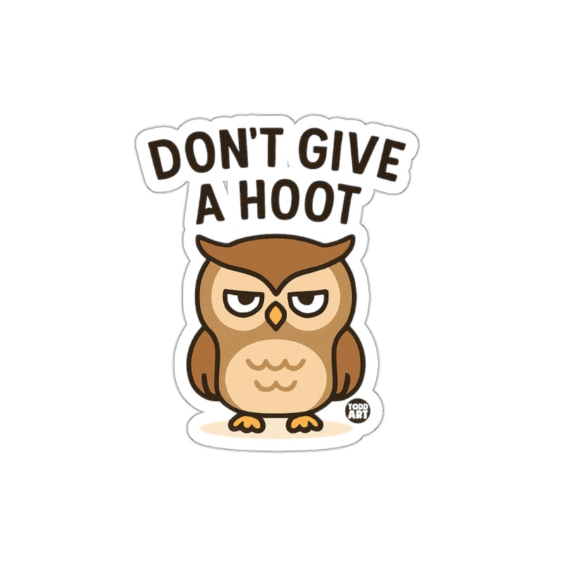 Load image into Gallery viewer, Don't Give A Hoot Angry Owl Cute Illustration sticker
