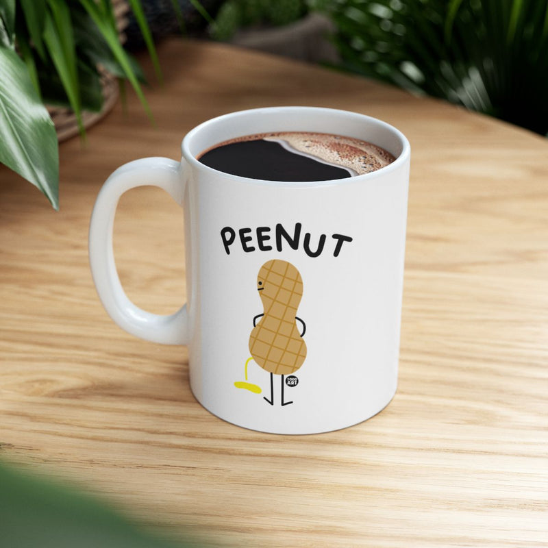 Load image into Gallery viewer, Funny Cartoon Peenut Design White Coffee Mug Product
