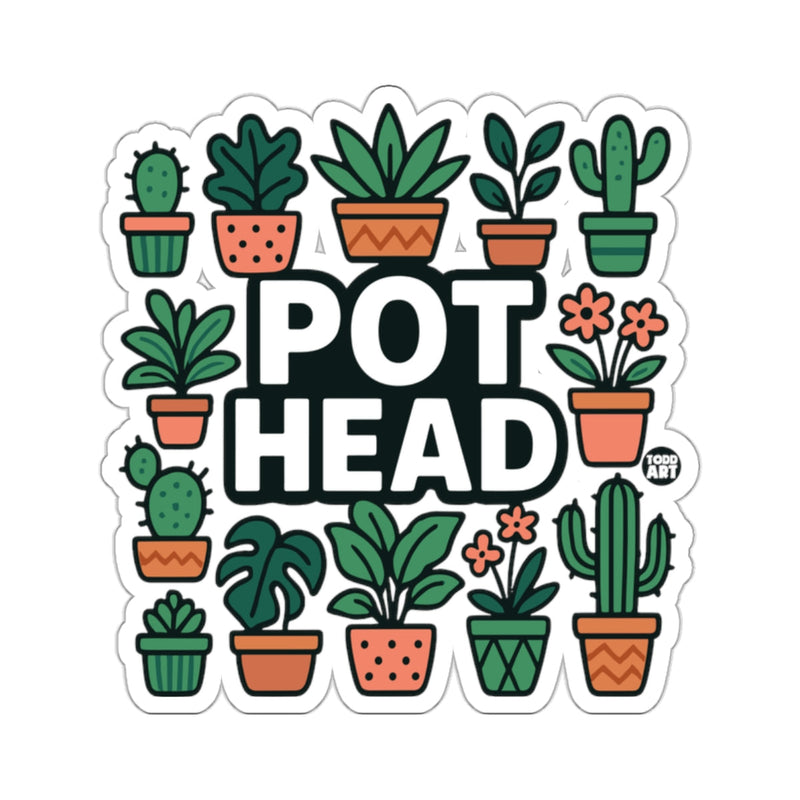 Load image into Gallery viewer, Pot Head Plant Lover Garden Fun Sticker 
