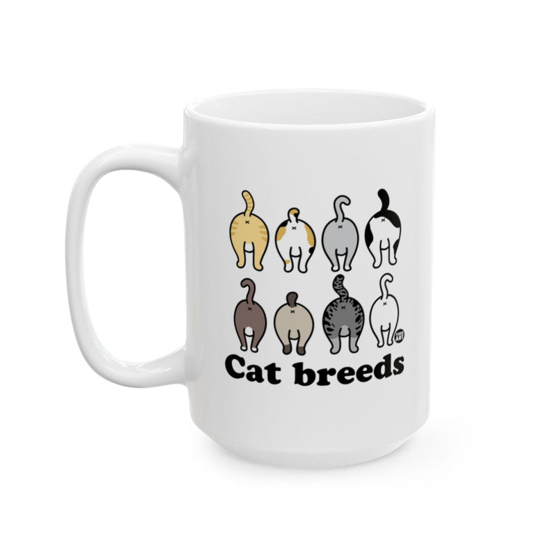 Load image into Gallery viewer, Funny Cat Breeds Illustrated Ceramic Mug Product
