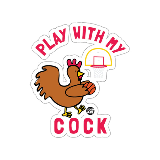 Play With My Cock Sticker Funny Novelty Gift