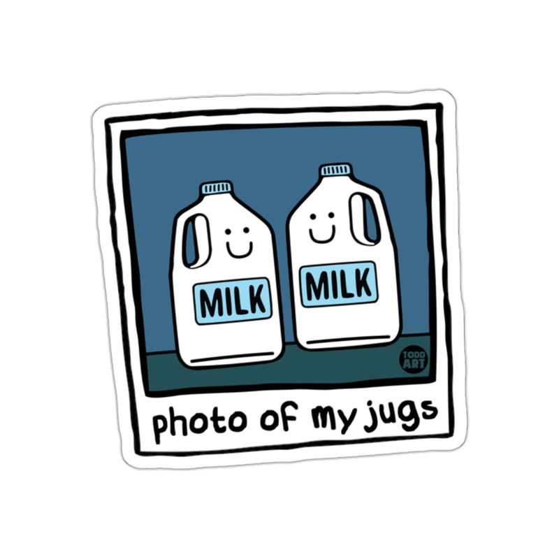 Load image into Gallery viewer, Photo of My Jugs Featuring Milk Design Art sticker
