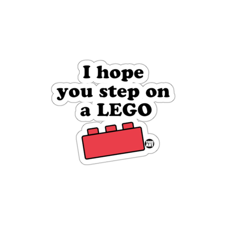 Load image into Gallery viewer, I Hope You Step On A LEGO Sticker Funny Decor

