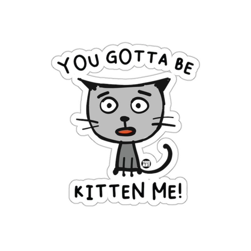 Load image into Gallery viewer, You Gotta Be Kitten Me Hilarious Cat Sticker
