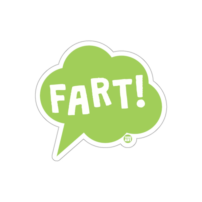 Load image into Gallery viewer, Funny Green Fart Exclamation Cloud Sticker
