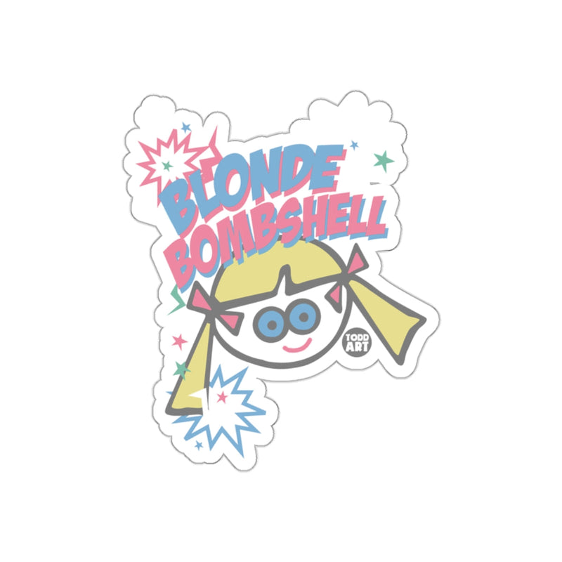 Load image into Gallery viewer, Blonde Bombshell Cartoon Character Sticker
