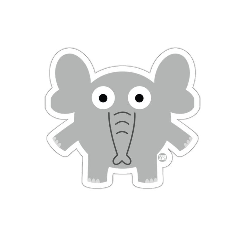 Load image into Gallery viewer, Cute Gray Cartoon Elephant Sticker for Kids Room Decor
