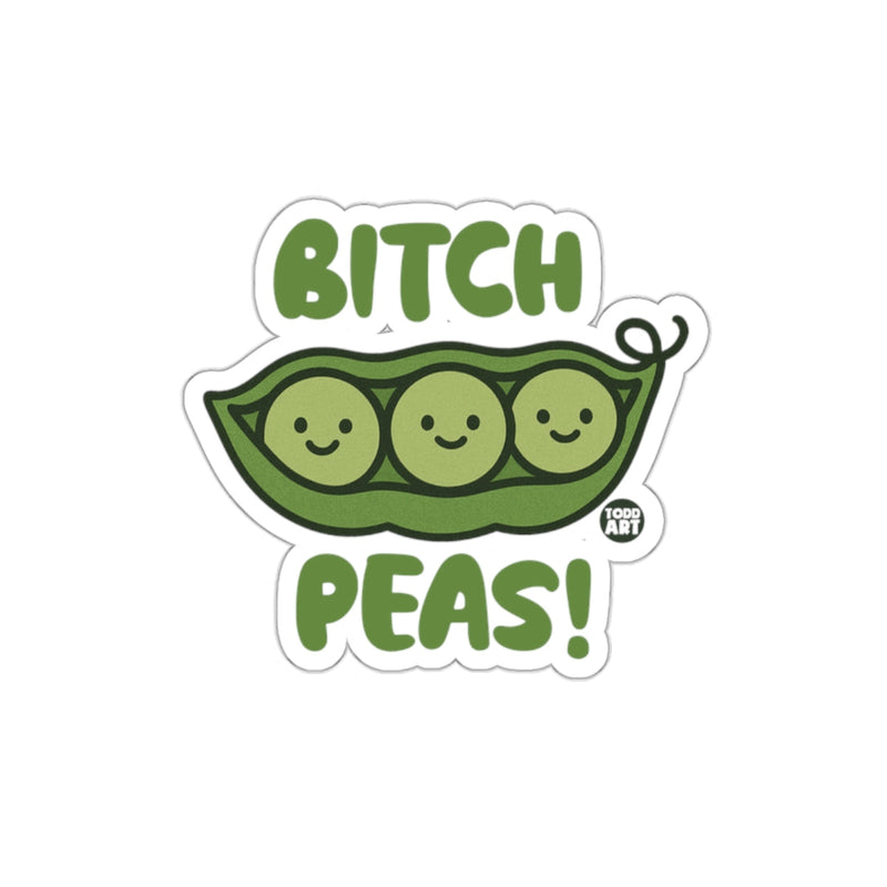 Load image into Gallery viewer, Bitch Peas Cute Pea Pod Funny Sticker for Laptops Cups
