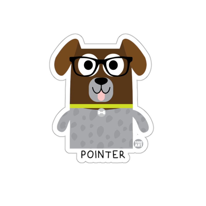 Load image into Gallery viewer, Cute Pointer Dog with Glasses Sticker for Fun Adhesion

