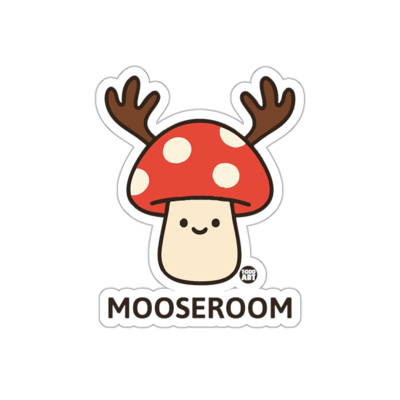 Load image into Gallery viewer, Cute Cartoon Mushroom with Antlers Sticker
