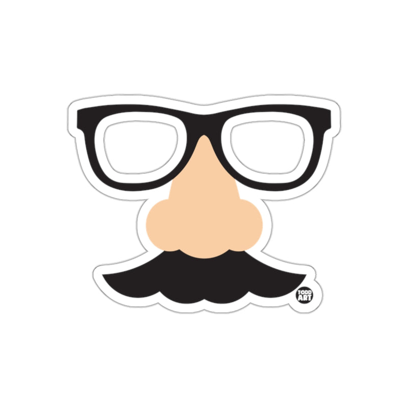 Load image into Gallery viewer, Funny Glasses Nose Mustache Design Todd Art sticker
