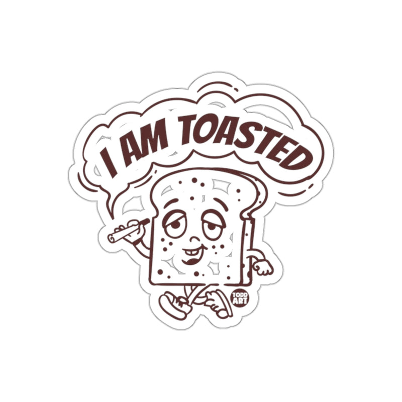 Load image into Gallery viewer, I Am Toasted Cute Cartoon Bread Sticker
